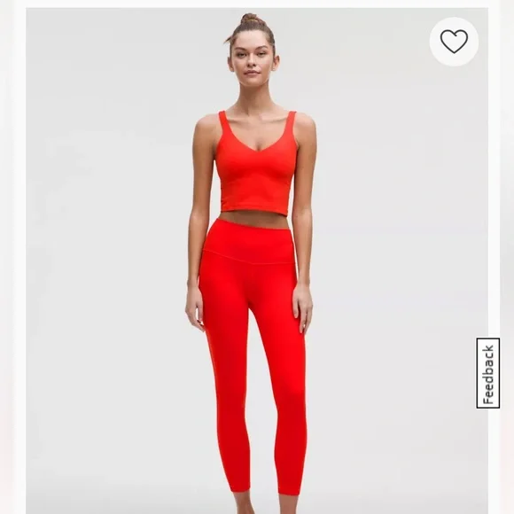 lululemon Red Align Set - Picture 2 of 8